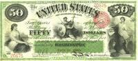 p288 from United States: 50 Dollars from 1863